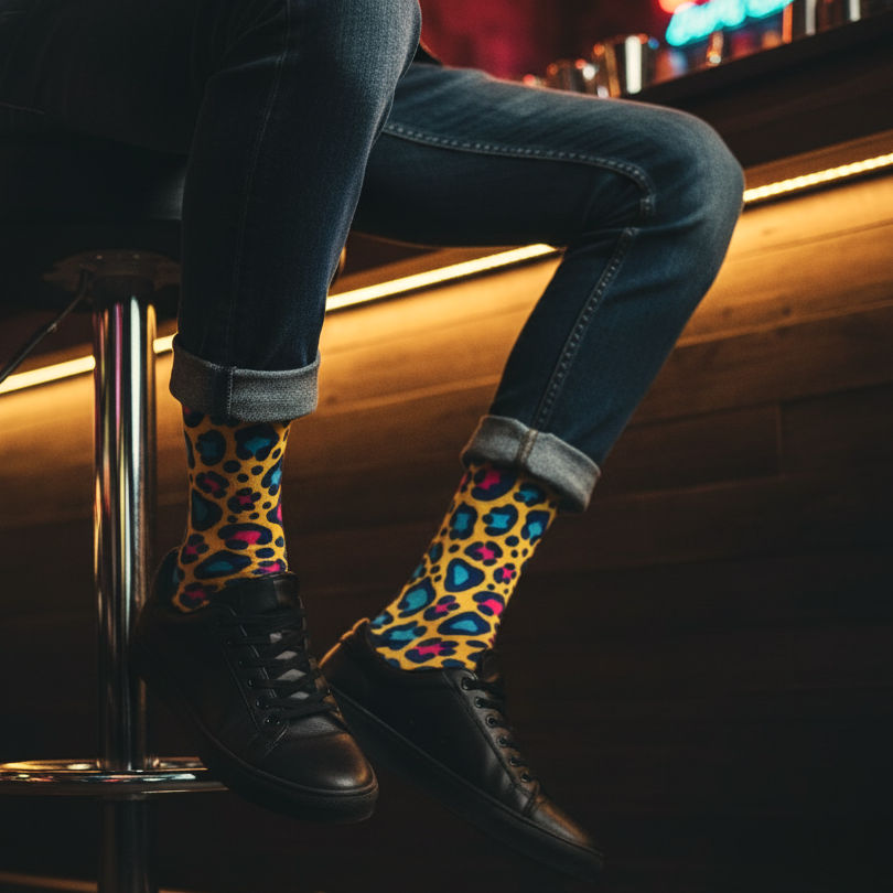 Socks Leopard Vandal