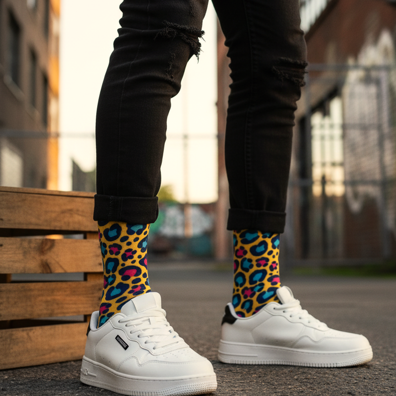 Socks Leopard Vandal